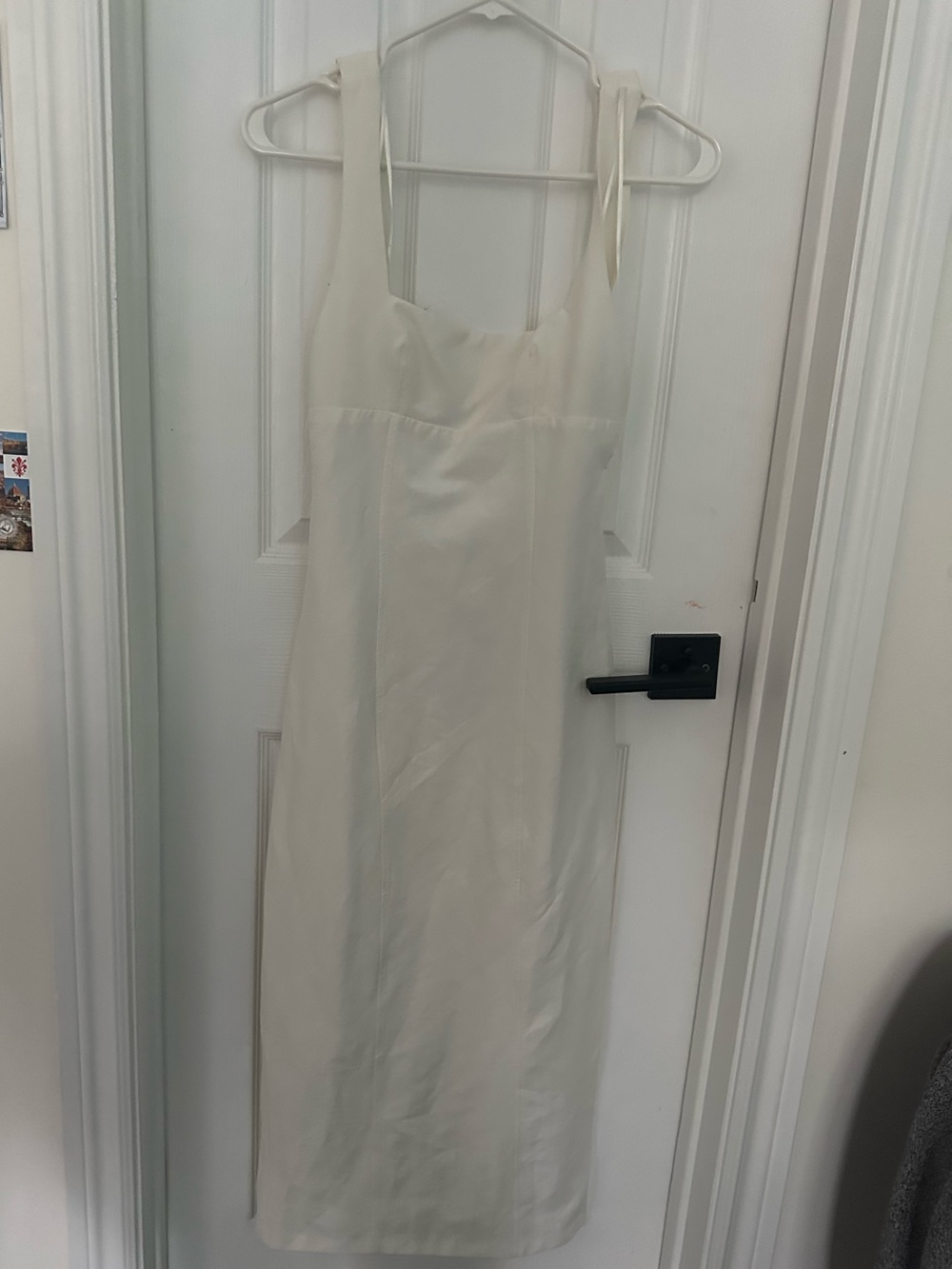 Women’s Cream Square-Neck Slip Dress Zara